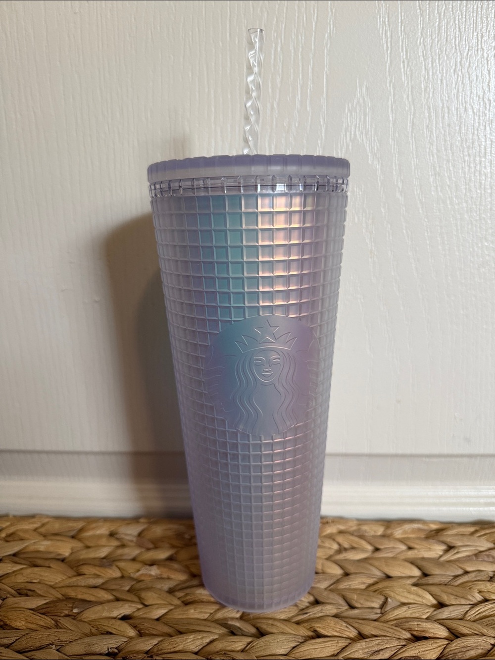 Starbucks Unicorn Iridescent Grid 24oz Tumbler 2022 Collectible